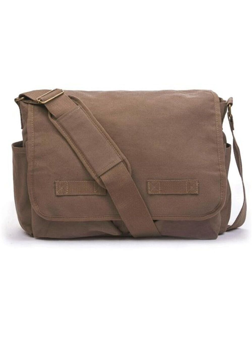 Vintage Messenger Bag Cotton Canvas Shoulder Bag Laptop School Travel Bag